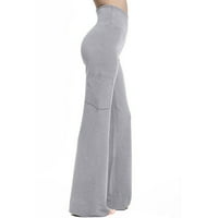 Yoga Hlače Ženske hlače sa širokim strukom Široke pantalone sa visokim strukom Ležerne pantalone Joga