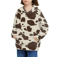 Mlijeko kravlje print Atlete duksevi Mekani duksevi Pulover grafički dizajn dječaci Dječji dječji duks