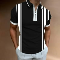 Vuče polo majice za muškarce Moderan ljetni casual patchwork bluza Slim Fit Zip rever na otvorenom Golf