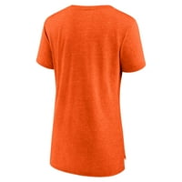 Ženska fanatika marke Heatherd Orange New York Knicks True Classics Tri-Blend majica