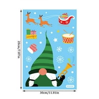 Miyuaadkai naljepnice Santa Claus Elk Shopping Mall Božićni ukras Nema ljepljivih naljepnica Prozor