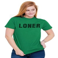 Loner Jednostavna anti društvena izjava Muška grafička majica Tees Brisco Marke 5x
