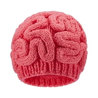 Zimska hat mozak pletena mozak Beanie Cap smiješan kukičani razmišljanje kapa mozga pletiva za žene