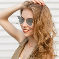 JPGIF Leptir sunčane naočale Nakit sunčane naočale Ženske leptirske sunčane naočale modno za ljeto