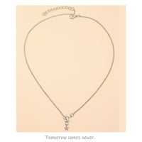 Jednostavna zvezdana ogrlica Choker srebrni ogrlice za žene i djevojke Charm Choker Minimalističke ogrlice