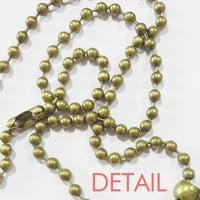Koštana jednostavna umjetnost deco modna ogrlica vintage lančana perla privjesak nakit kolekcija nakita