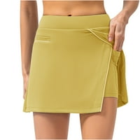 Leesechin tenis suknje za žensko čišćenje cvjetno lažno dvodijelno trčanje ležerne ljetne sportske vježbe
