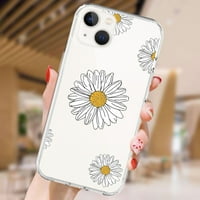 Slatka tratinčica Flowers futrola za telefon za iPhone mini pro 5 5s se plus plus prozirna mekana ljuska