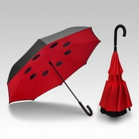 Dvostruki sloj preklopi obrnuti kišobran za automobilsku upotrebu na otvorenom