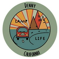 Denny California Suvenir Vinil naljepnica za naljepnicu Kamp dizajn