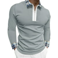 Talijanske majice za muškarce majice za muškarce za muškarce muške ležerne ljetne čvrste bluze plairano
