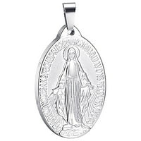 Ogrlica od nehrđajućeg čelika Privjesak Europska i američka vjerska kršćanska Sveta majka titanijum