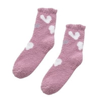 Yinguo Ženske zimske čarape Ispiši čarape smiješne čarape za žene Novelty Funky Slatke čarape Termalne