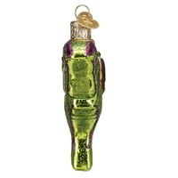 Old World Božićni zeleni Luna Moth Glass Ornament Besplatno Bo