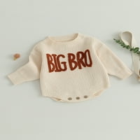 Newborn Baby Boys džemper Rompers vez za vez za odabir dojenčadi za dojenčad padajuća odjeća za odjeću
