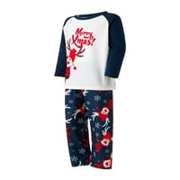 Stoljetni božićni pidžami za porodična pisma ELK tiskane majice hlače xmas odmor za spavanje za roditelje-dijete