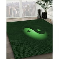 Ahgly Company u zatvorenom pravokutniku uzorke za duboke smaragdne tepihe zelene površine, 3 '5'