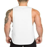 Glonme muški mišićni baggy ljetni vrhovi labavi fit osnovni tjedan za majice bez rukava s rukavima
