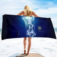 Jellyfish tiskani meki ručnici za plažu Super Apsorpcijski brzi suhi ukrasni ručnici za bazene Lagani