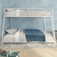 Twin preko punog metalnog kreveta od metalnog kreveta, metalni okvir kreveta s ljestvicom i pune zaštićene