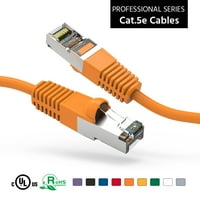 12ft CAT.5E zaštićeni patch kablovski kabel Gigabit LAN mrežni kabel RJ brzi patch kabel, narandžasta