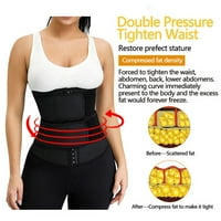Oblijeće bez kaiševa za žene Tummy Control struk Slim pojas Yoga hlače za oblikovanje pojasa Black XL