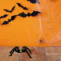 Lamuusaa Halloween Dekoracije Giant Spider, dlakavi zastrašujući lažni lubanje, realistični paukovski