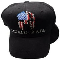 Molon Labe USA zastava spartana kaciga sprijeda crna akrilna kapu za izvezena kapa