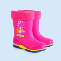 Baycosin Toddler kišne čizme Big Kids Lako na kišnoj cipela Dječja vodootporna cipela za dječake Djevojke