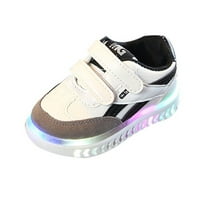 Djeca dječja dječaka Dječaci Pismo LED svjetlo Svjetlosne sportske cipele chmora