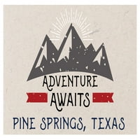 Pine opruge Texas Suvenir Frižider Magnet Avantura čeka dizajn