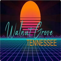 Walnut Grove Tennessee Vinil Decal Stiker Retro Neon Design