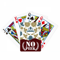 Dekorativni klasični cvjetni uzorak EN Peek Poker igračka karta Privatna igra