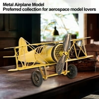 Vintage Metal Avioni Model Iron Retro zrakoplova Glider Biplane Privjesak Model Airplane Kids igračka,