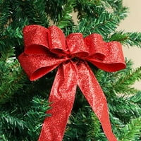 Božićno drvce Bows Xmas Tree Viseći bowknots ukrasi prozora Nova godina unutarnjeg unutarnjeg ureda