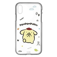 iPhone XS MA Case Sanrio Cute Clear Soft Jelly Cover - Dinosaur Pompompurin