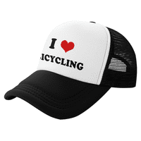 Srce Biciklizam Ljubavi sportovi Fans Funny Trucker HAT mrežica Unisex