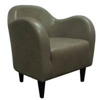 Tanger 30.5 W FAU kožna bačva stolica, visina sjedala: 17, trajna konstrukcija