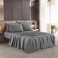 Lanco Premium LUVELLE set, veličina kreveta: puna, mikrofibra, pune boje, tamno siva, set uključuje: