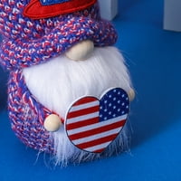 4. julsko gnomi patriotski gnomi, patriotski ukrasi ručno rađeni švedski ukrasi Tonte Gnomes za patriotski