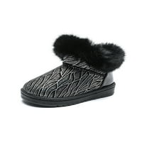 Daeful Girls Glitter čizme za snijeg plišane obloge tople zimske cipele za ne-klizanje za mališane malim