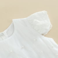 Novorođene novorođenčad dječje djevojke leptir rukav rumper odjeća ruffle čipka bodi industra tutu haljina