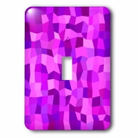 3Droza ružičasta i ljubičasta nepravilna pravokutna mozaika - Jednokrevetni prekidač