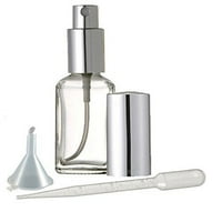 Grand Parfums Parfem Köln Atomizer Square STAKT boca srebrna prskalica Oz 15ml. OZ Perfemska boca sa