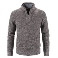 Uorcsa novi proizvod pletiv visoki vrat plus veličina zimski patent zatvarač dugih rukava modni pulover
