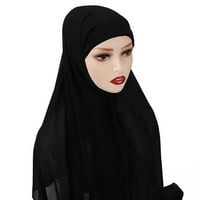 Žene meke boje hijabi visokokvalitetne duge šifonske šal na glavi šal na glavi G6x5