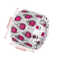 Duhgbne Fashion pozlaćeni prstenovi Ljubavni prstenovi Spakirani prstenovi za žene prstenovi za žene