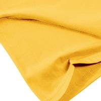 CETHRIO ženske košulje - kratki rukavi cvjetni print casual pulover majica bluza je žuta