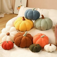 Jastuci za bacanje bundeve, Happy Halloween Sherpa jesen Dekorativni jastuk u obliku bundeve slatki