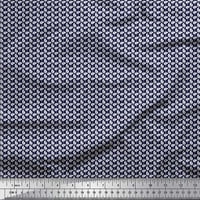 Soimoi Japan Crepe Satin Fabric Dot & Paisley Ispis tkanina od dvorišta široko
